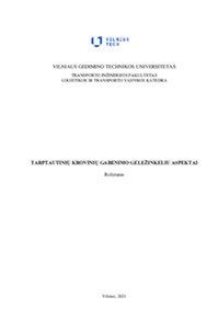 Tarptautinių krovinių gabenimo schema