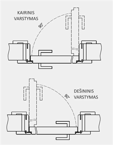 Durų jungiklio schema