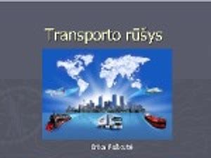 Automobilių transporto rūšys