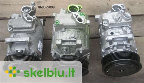 VW Passat B6 oro kondicionieriaus kompresoriaus vieta