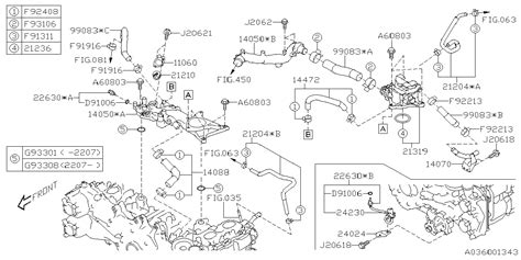 Subaru Legacy automobilio detalių schema