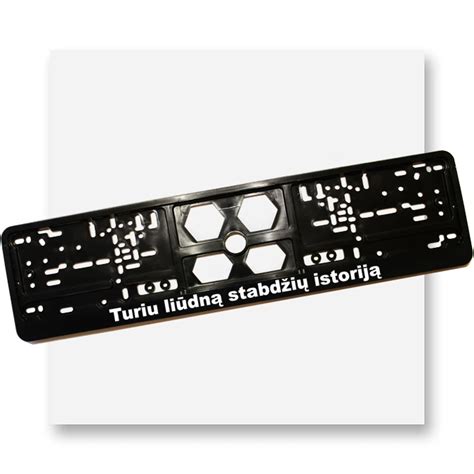 Įvairūs numerių rėmeliai automobiliams