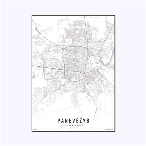 Panevėžio miesto maršrutų žemėlapis