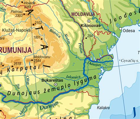 Lietuvos ir Europos žemėlapių pavyzdžiai