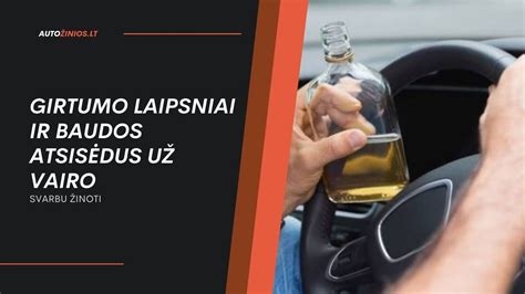 Infografika: baudos už vairavimą neblaiviam