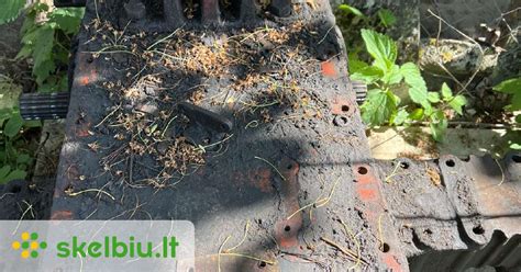 Nuotrauka su įrankiais, naudojamais galinio tilto remontui