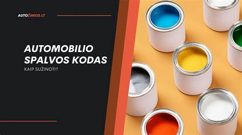 Automobilio spalvos ir purvo matomumo palyginimas