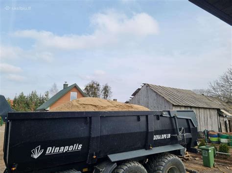Birių krovinių transportavimas savivarte priekaba