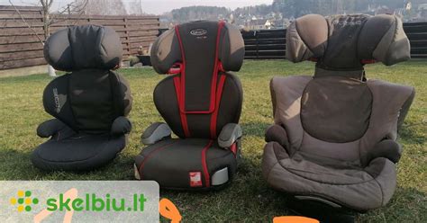 Įvairios automobilinės kėdutės vaikams