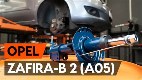 Opel Zafira B automobilio priekinės pakabos schema