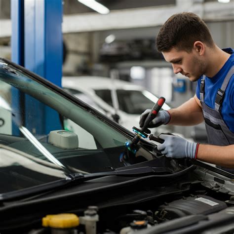 Profesionalus automobilių stiklo keitimo procesas