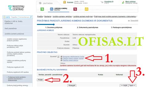 Schema, kaip keičiamas įmonės registracijos adresas