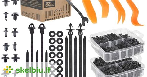 Plastikiniai tvirtinimai automobilių salonui