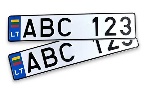 Valstybiniai numeriai su ES simbolika