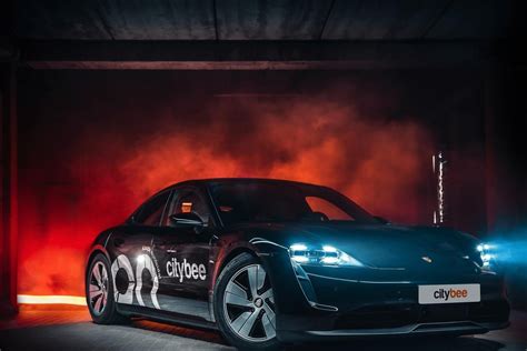 Porsche Taycan CityBee automobilių dalijimosi paslaugoje
