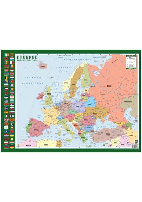 Žemėlapis su Europos autoservisų tinklu