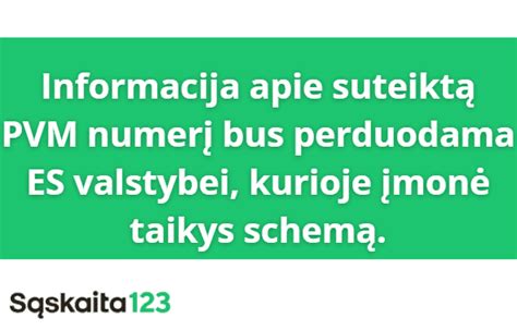 Skaidriai pateikta informacija apie netesybas ir PVM