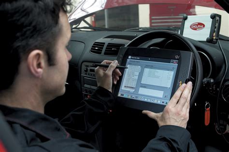 Automobilio patikros procesas su įranga