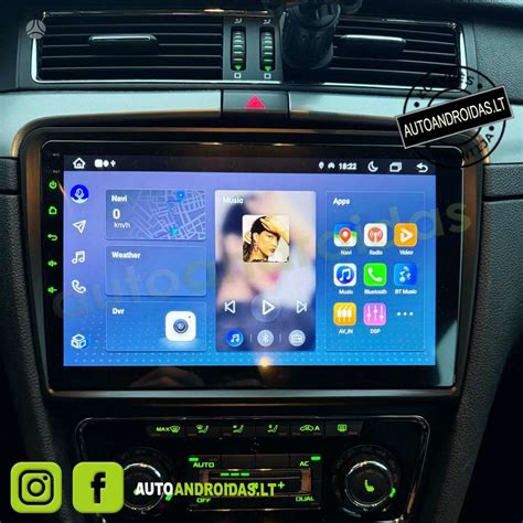 Skoda Superb prietaisų skydelis su Android multimedija