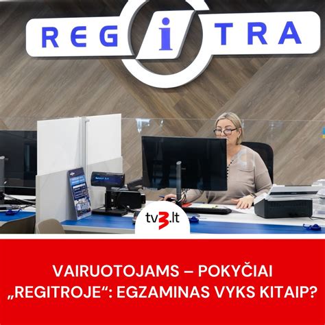 Elektroninė registracija Regitroje