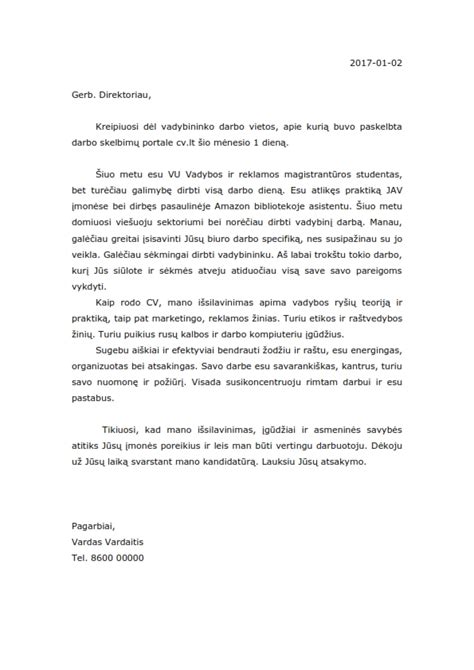Oficialus laiškas su bauda