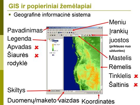 Geografinė informacinė sistema (GIS) duomenų vizualizacija