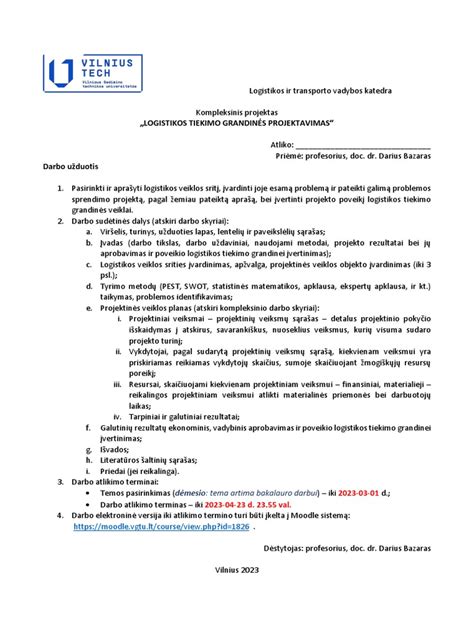 Logistikos grandinės schematinis pavaizdavimas