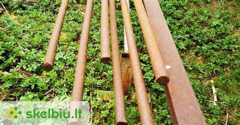 Įvairių dydžių ir tipų plieniniai strypai ir lakštai