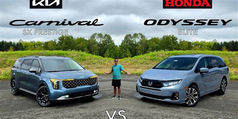 Kia Carnival ir Honda Odyssey iš arti