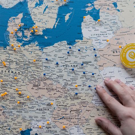 Europos žemėlapis su navigacijos maršrutais