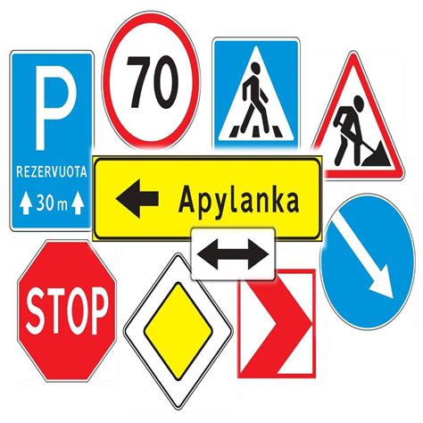 Svarbiausi kelio ženklai vaikams