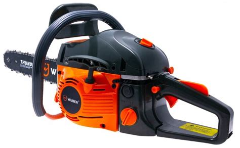 Schematinis benzininio pjūklo dalių vaizdas