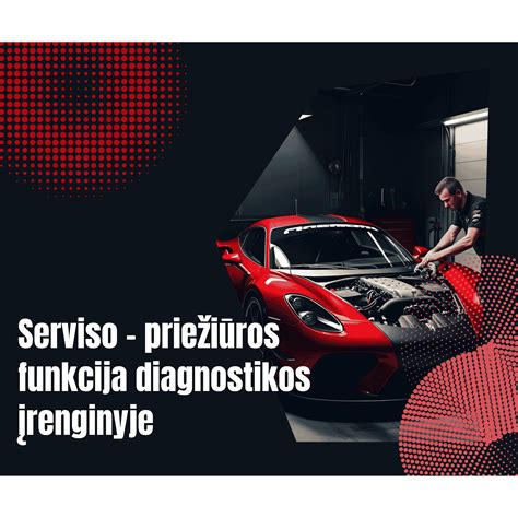 Automobilių serviso mechanikas dirbantis su diagnostikos įranga