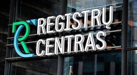 Registrų centro logotipas ir įmonės kodo paieška