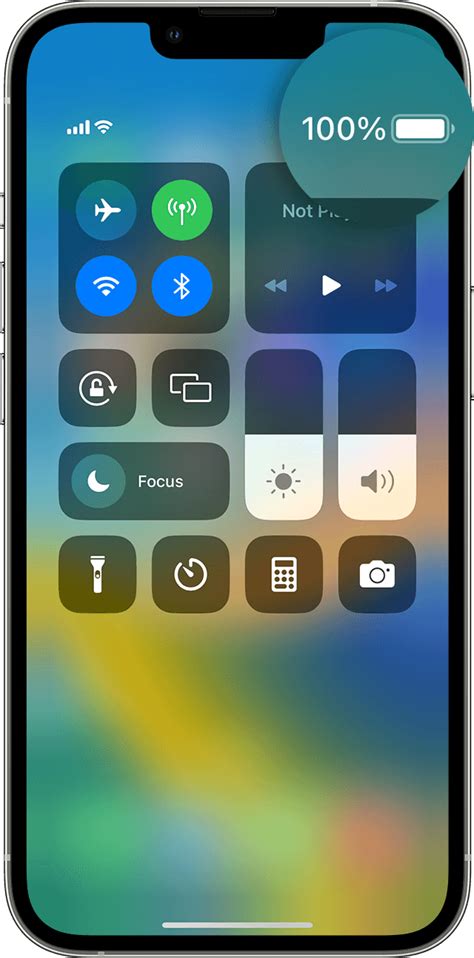 iPhone būsenos juosta su akumuliatoriaus procentu