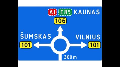 Airijos automagistralės ženklai