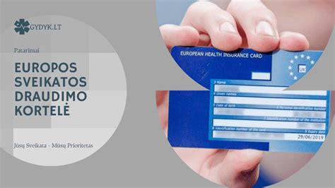 Europos sveikatos draudimo pažymėjimas
