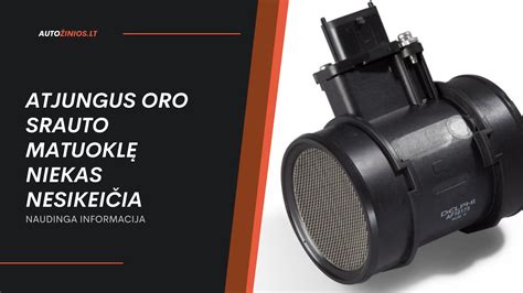 Oro srauto matuoklio schema automobilyje