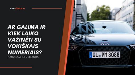 Senas automobilis su vokiškais numeriais