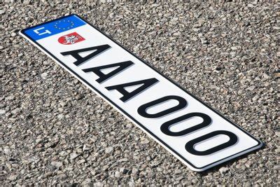 Vokiškas automobilio numerio ženklas