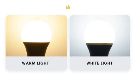 LED lempučių spalvų temperatūrų palyginimas
