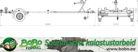 Schematinis guolio brėžinys su matmenimis