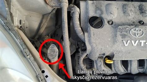 Nuotrauka, kaip patikrinti skysčio lygį automobilyje