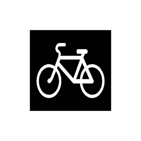 Dviračio ir autobuso simbolis, nurodantis transporto rūšis