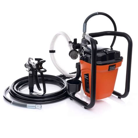 Kompresorius su dažymo pistoletu ir žarna