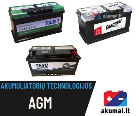 Lyginamoji lentelė: AGM, GEL ir tradicinių akumuliatorių savybės