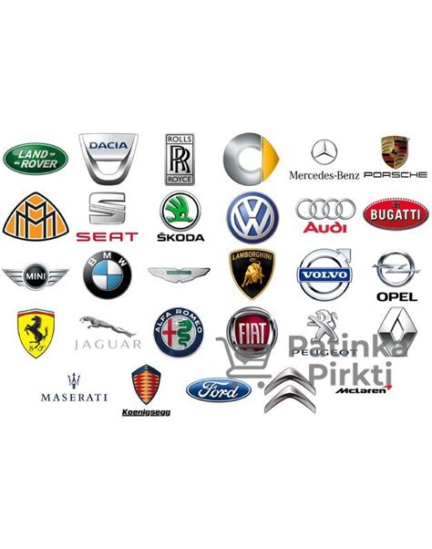 Logotipų rinkinys žinomų automobilių tepalų gamintojų