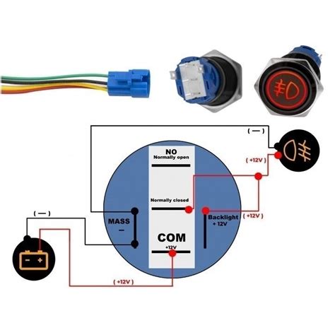Schema su mini LED žibinto matmenimis