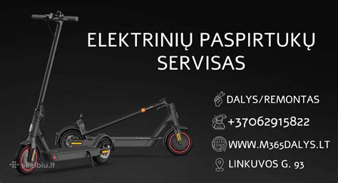 Asortimentas elektrinių paspirtukų dalių