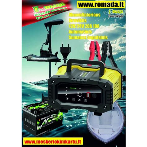 Motociklo akumuliatoriaus įkroviklis